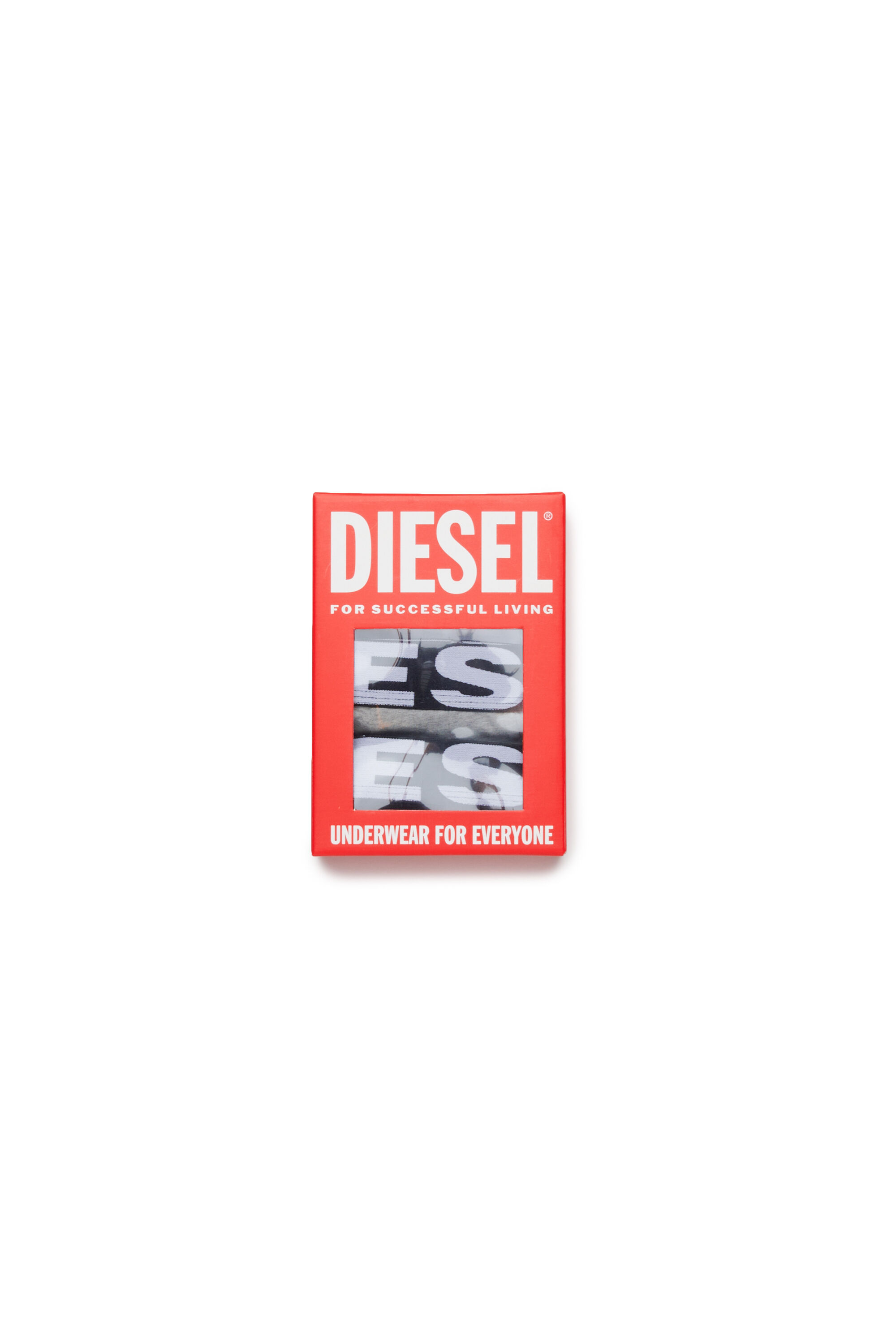 Diesel - UMBX-UPARRYTHREEPACK-DSL, Man's Boxer briefs with maxi logo waist in Black/White - 3